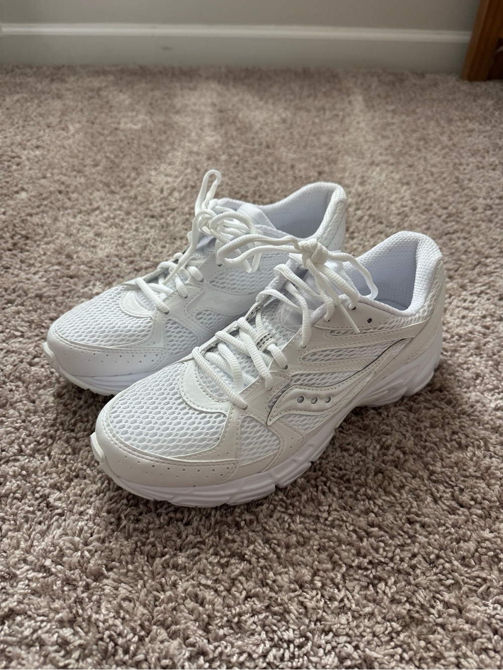 NWT Saucony Ride Millenium Sneakers Chunky Dad Shoes - White Size 8/6.5/39 - Picture 4 of 7